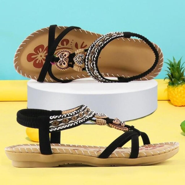 Havana | Sandali con fascia elastica e morbida zeppa