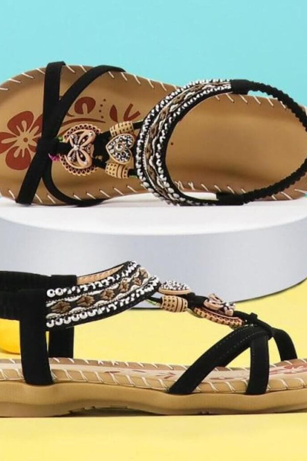 Havana | Sandali con fascia elastica e morbida zeppa