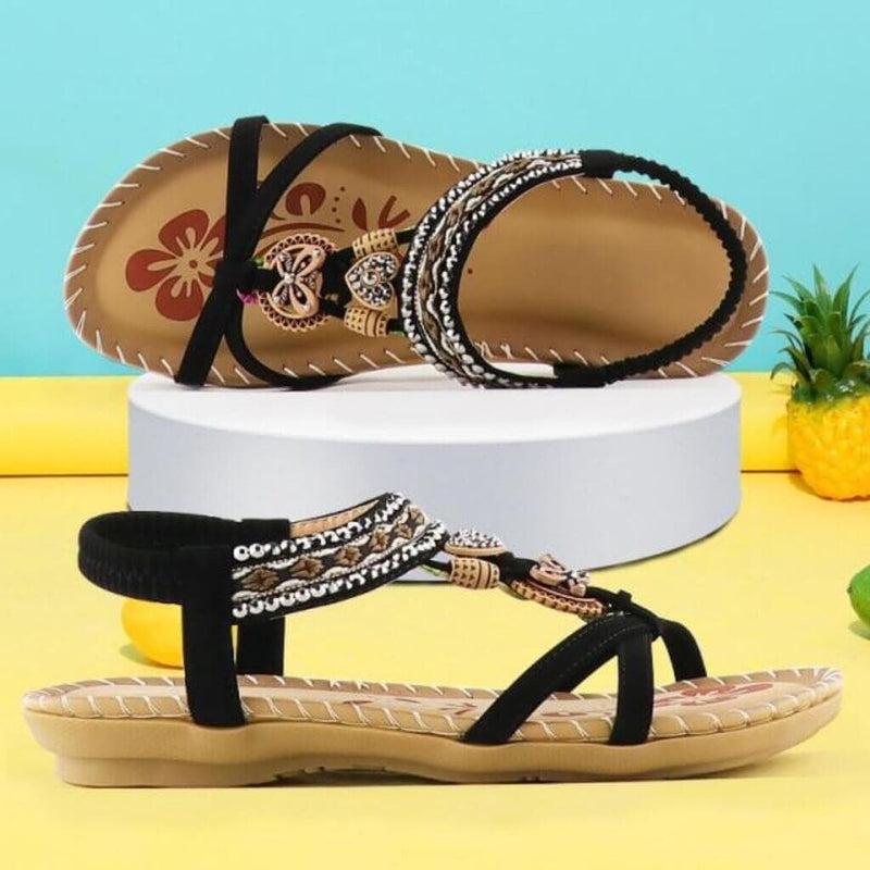 Havana | Sandali con fascia elastica e morbida zeppa