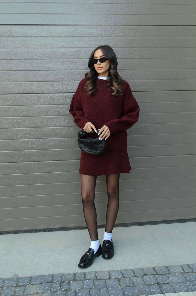 NEVA™ - Set 2 pezzi (maglione + gonna)