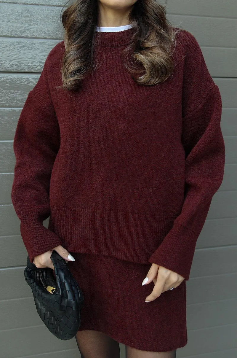 NEVA™ - Set 2 pezzi (maglione + gonna)