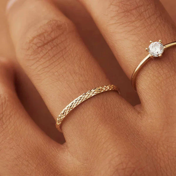 Anello a traliccio Ameline | Oro