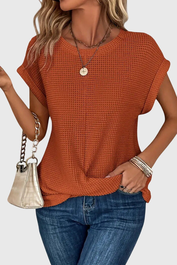 Isa™ | Elegante camicetta con scollo rotondo