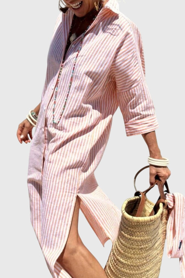 Ellen™ | Abito classico a righe