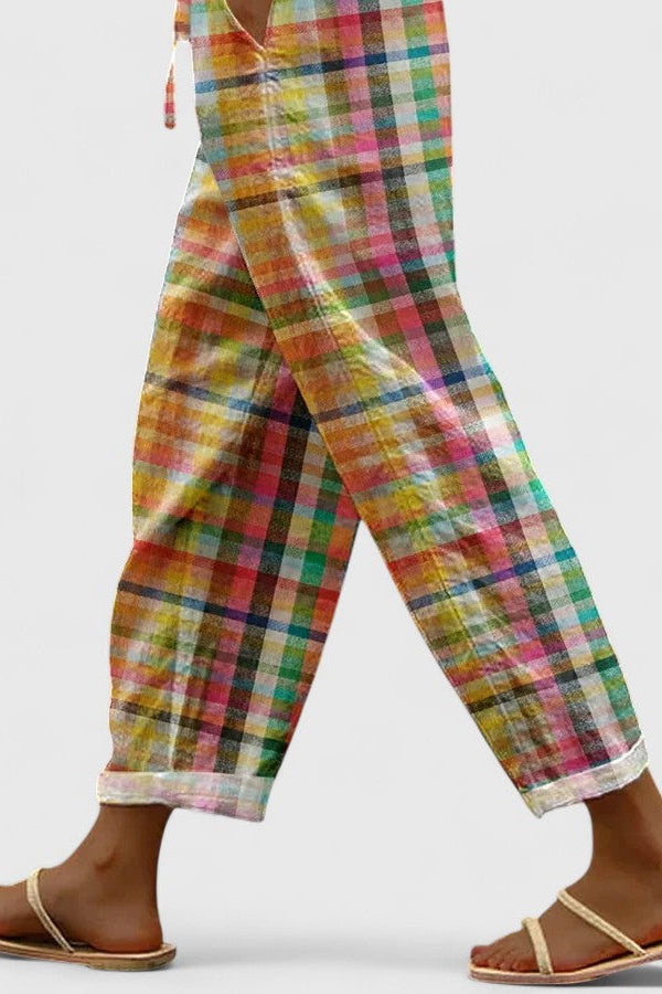 Gisara | Comodi pantaloni a quadri