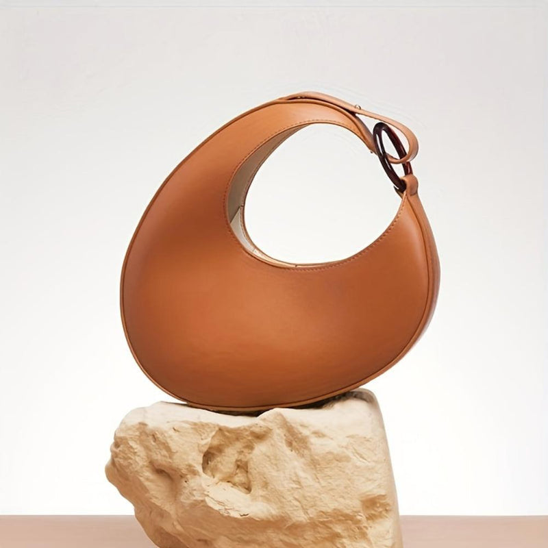 Sophia™ Modern Minimalist | Elegante borsa hobo in tinta unita