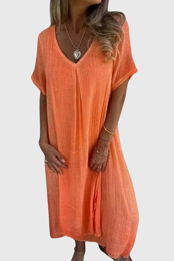 Fiona™ – Elegante abito leggero con scollo a V