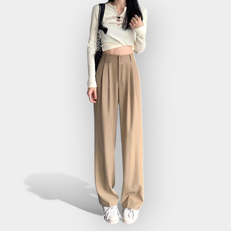 Pantaloni a gamba larga in stile coreano