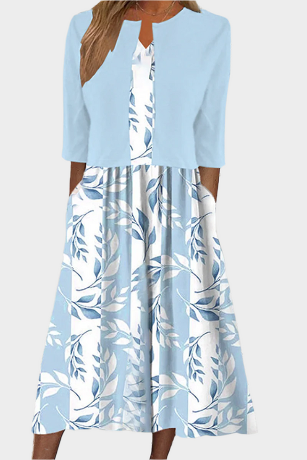 Abito midi arioso con giacca elegante