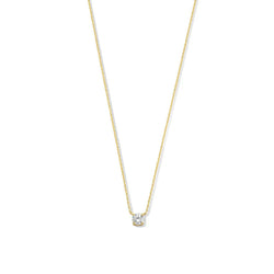 Collana con pietra Moissanite Cléa | Oro
