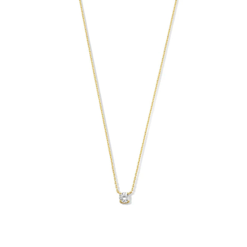 Collana con pietra Moissanite Cléa | Oro