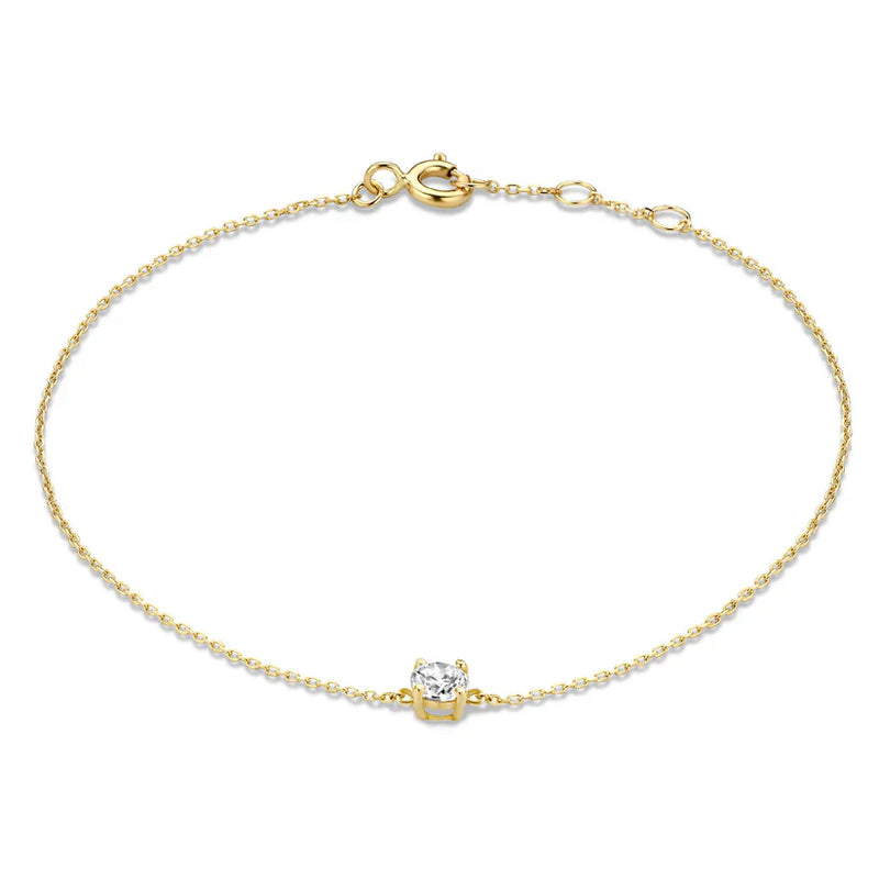 Bracciale con pietra Moissanite Cléa | Oro