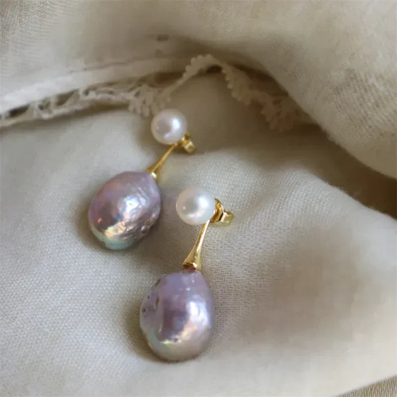 Orecchini Squisiti con Perla di Lillà | Oro