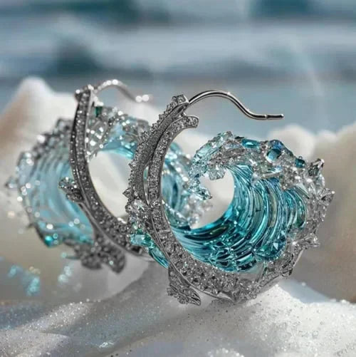 Orecchini Azure Pledge | Oro Bianco