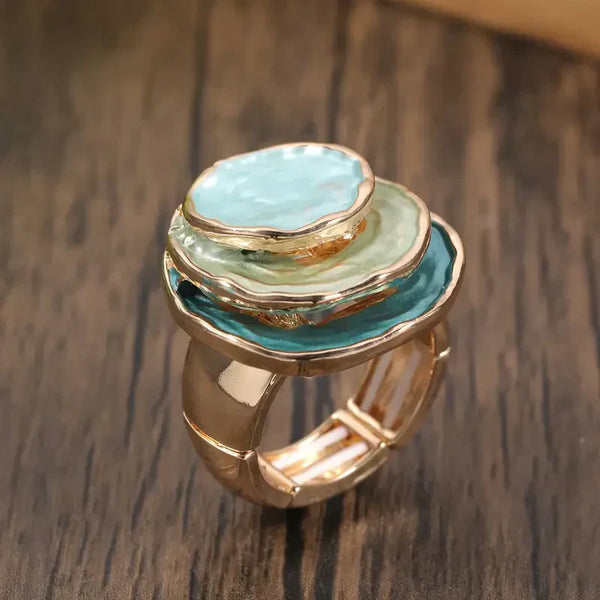 Anello Artigianale a Strati | Oro