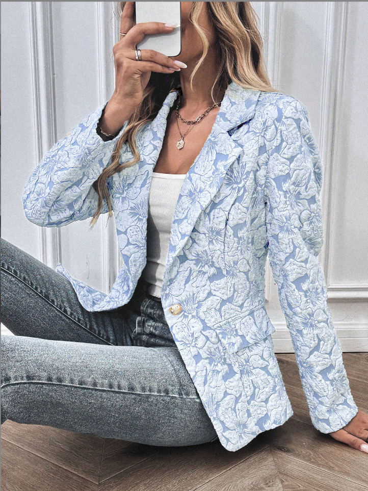 Scarlett™ - Elegante blazer con stampa floreale