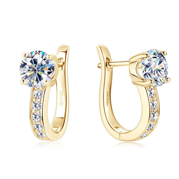 Orecchini Huggie a Canale | Oro