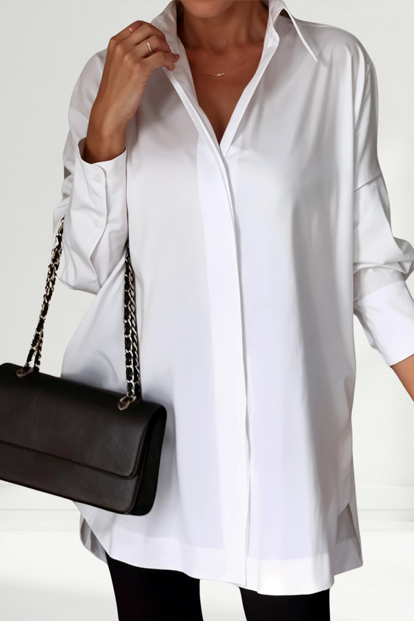 Lucrece | Camicia con bottoni e risvolto oversize