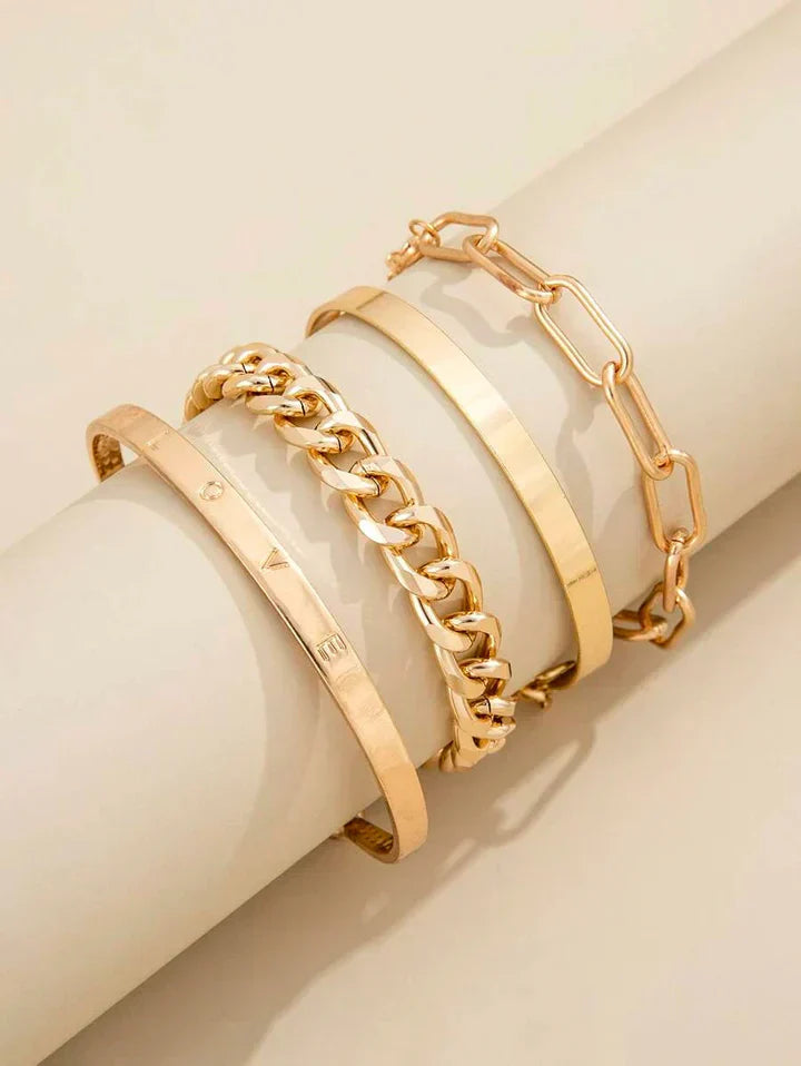 Set di braccialetti Elan Mercer | Oro