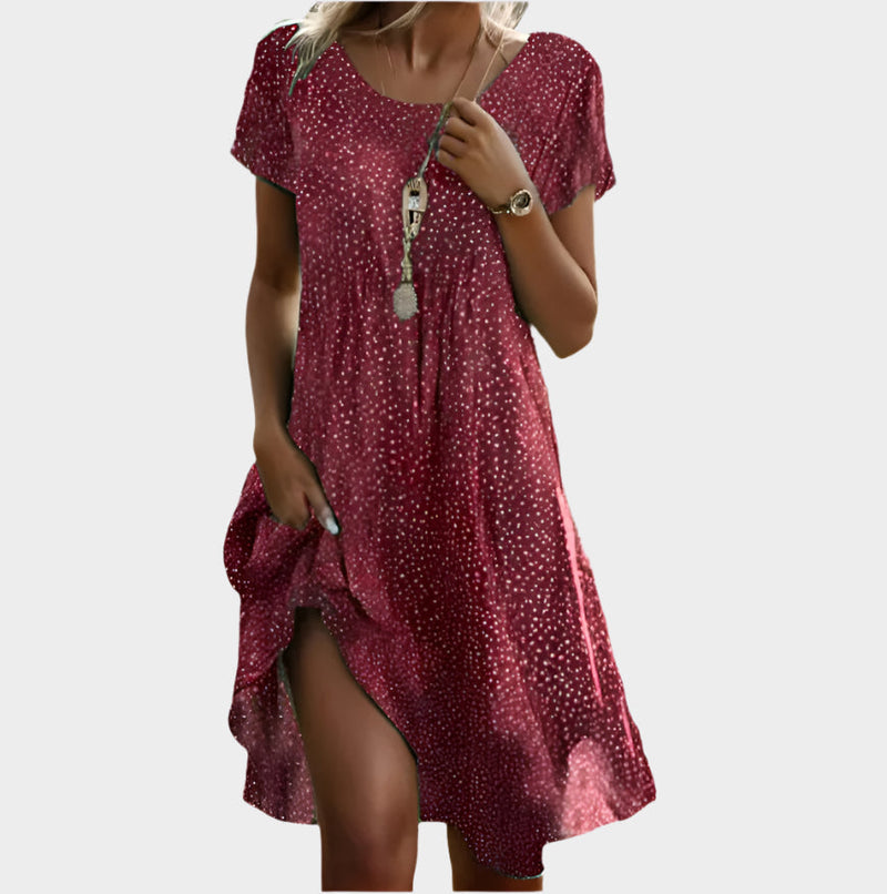 Boho vintage con scollo a V