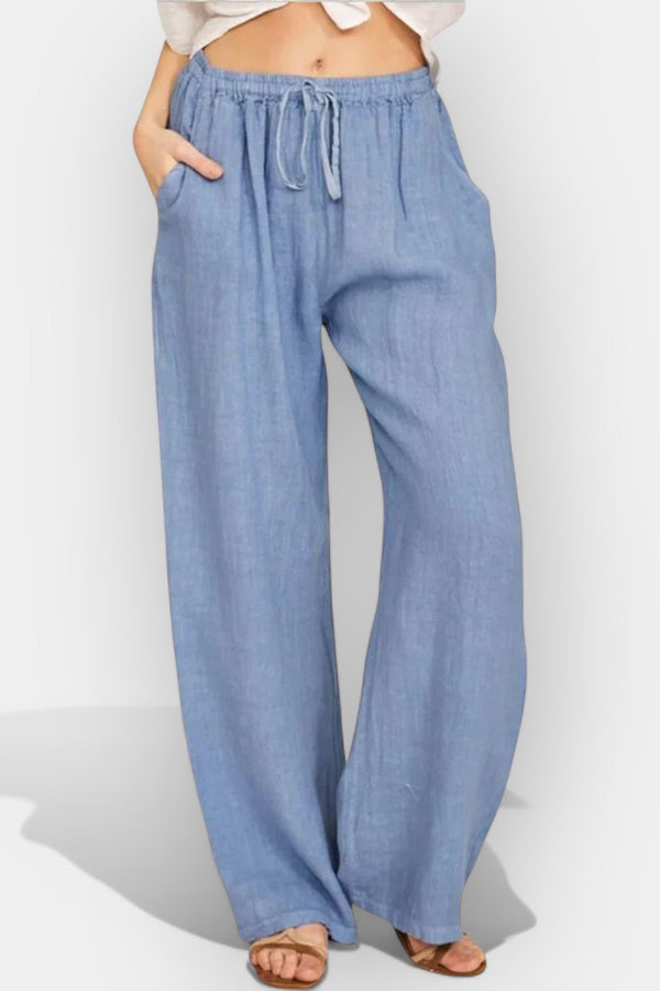 Pantaloni di lino ariosi