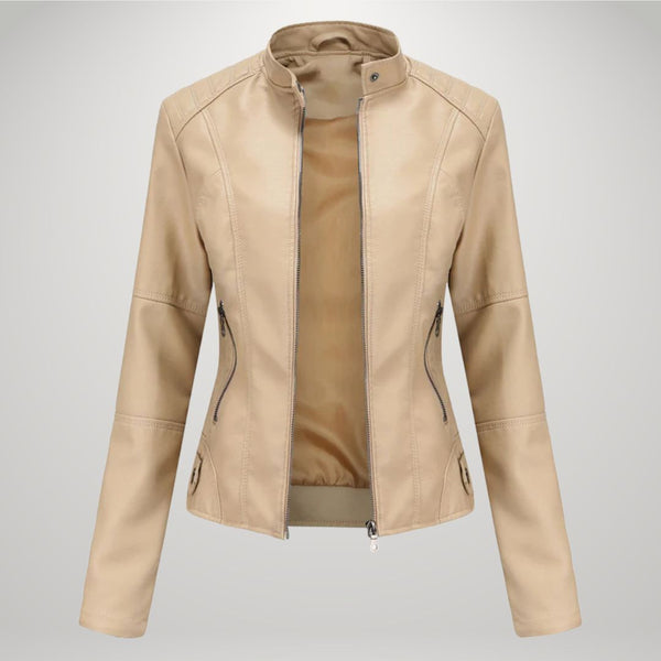 Lessy | Giacca in similpelle elegante 