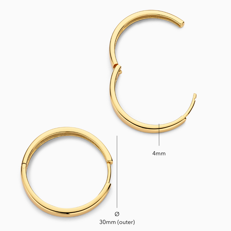 Orecchini a cerchio Gia Statement | Oro