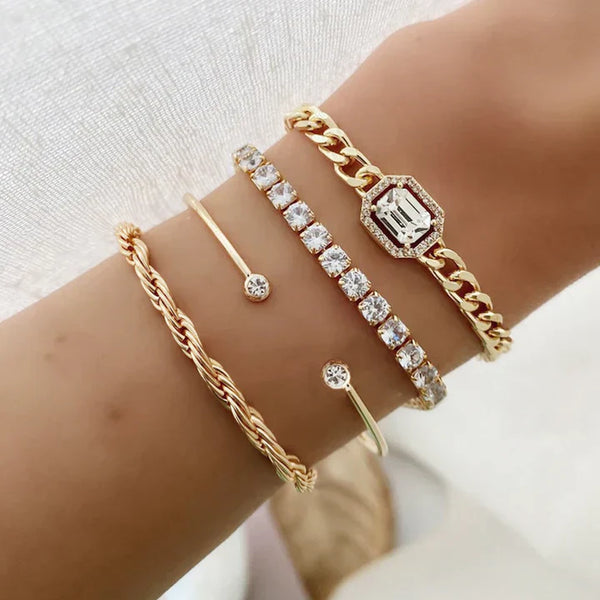 Set di braccialetti Domitia Calvina | Oro