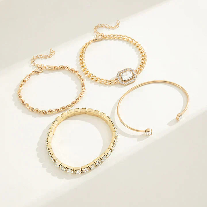 Set di braccialetti Domitia Calvina | Oro