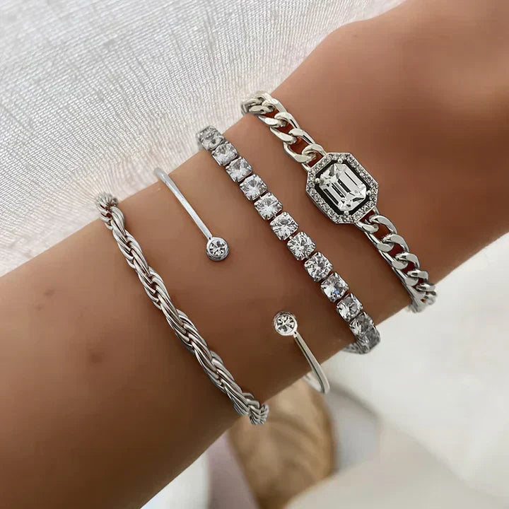 Set di braccialetti Domitia Calvina | Oro
